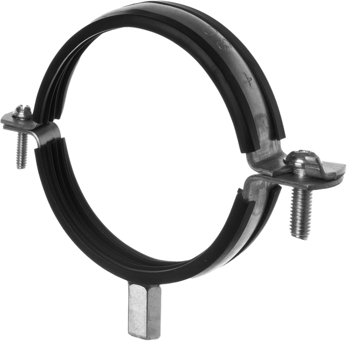 Hose holder 7.5 cm - Gegalvaniseerde stalen bevestigingsbeugel - Slangklem met rubberafdichting - Voor HVAC-systemen - ShopVlot