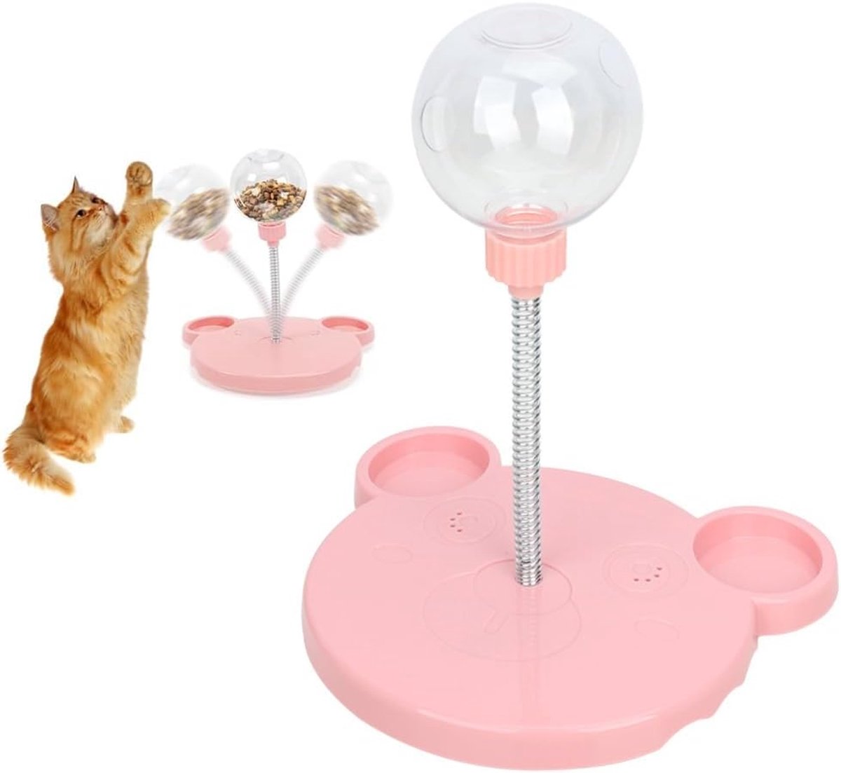 Wiebelende hond traktatie speelgoed – Roze snackbal – Duurzaam materiaal – Houdt je hond actief – ShopVlot