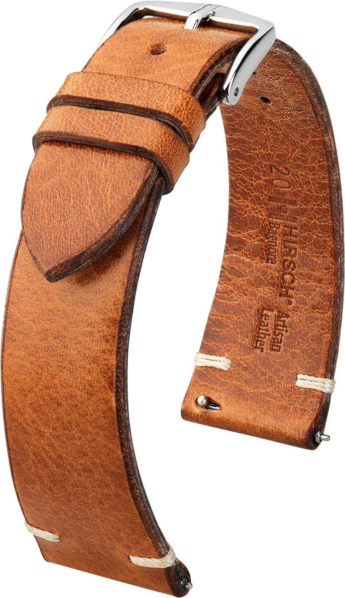 Horlogeband Natuurlijk Runderleer - Vintage Retro Look - Comfortabel en Duurzaam - ShopVlot