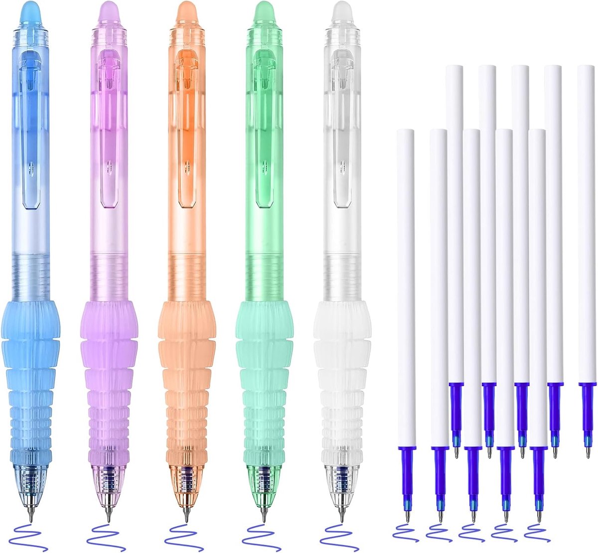 Gelpen 0.5mm - Blauw - Erasable - Comfortabele grip voor foutloos schrijven - ShopVlot