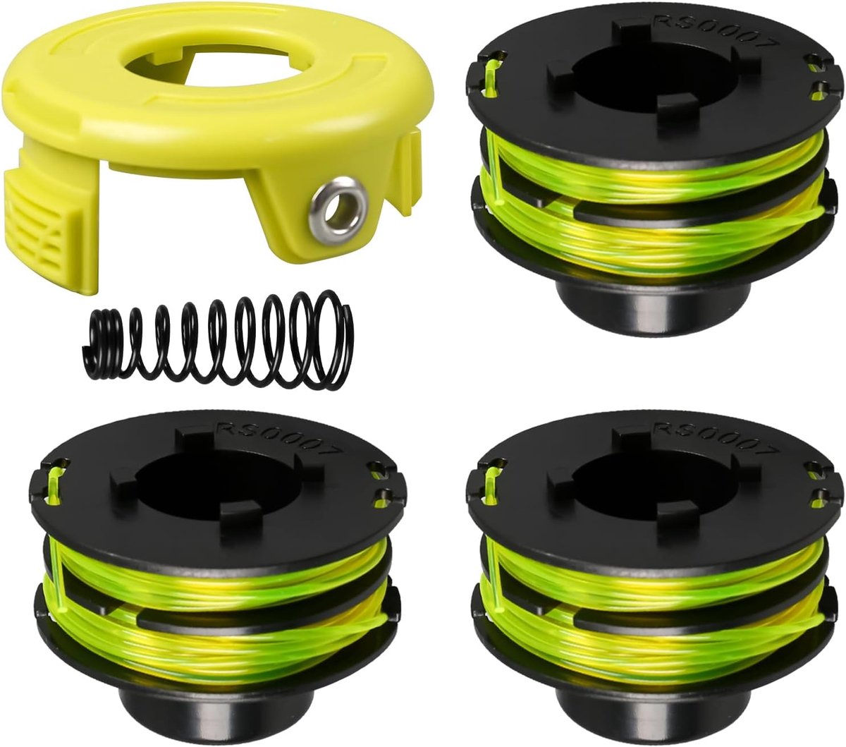 Trimmer spoel lijn 1.2mm x 8.4m - vervangingsspool met deksel en veer - efficiënt snijden en schokdemping - ShopVlot