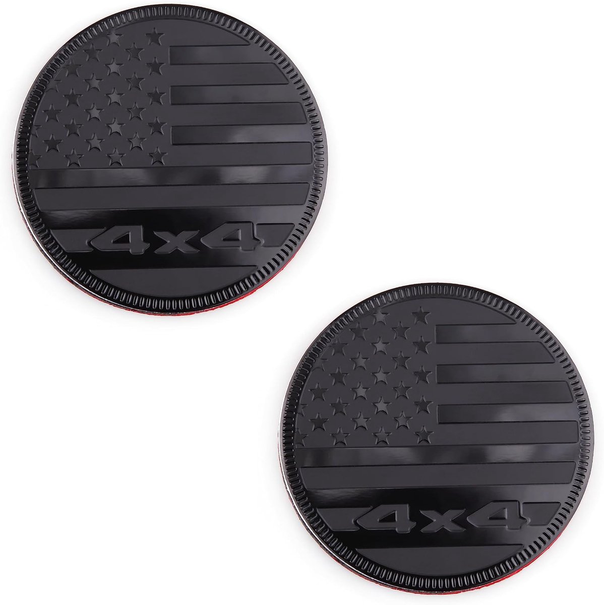 Autosticker Amerikaanse Vlag Embleem 4X4 - Zwart - Waterdicht en Windbestendig - Eenvoudige installatie - ShopVlot