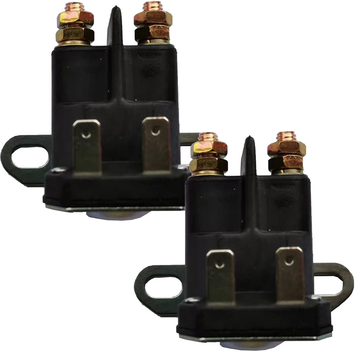 Solenoïde relais schakelaar 12V - 2 stuks - Vervangingsonderdeel voor diverse tuinmachines - Betrouwbare startfunctie - ShopVlot