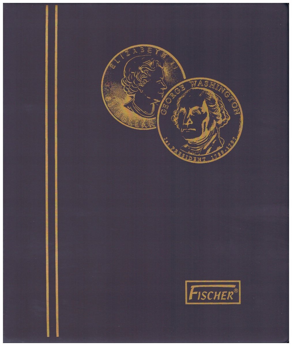 Fischer M10k Muntenalbum - 204 Munten, 10 Kaarten, diverse kleuren