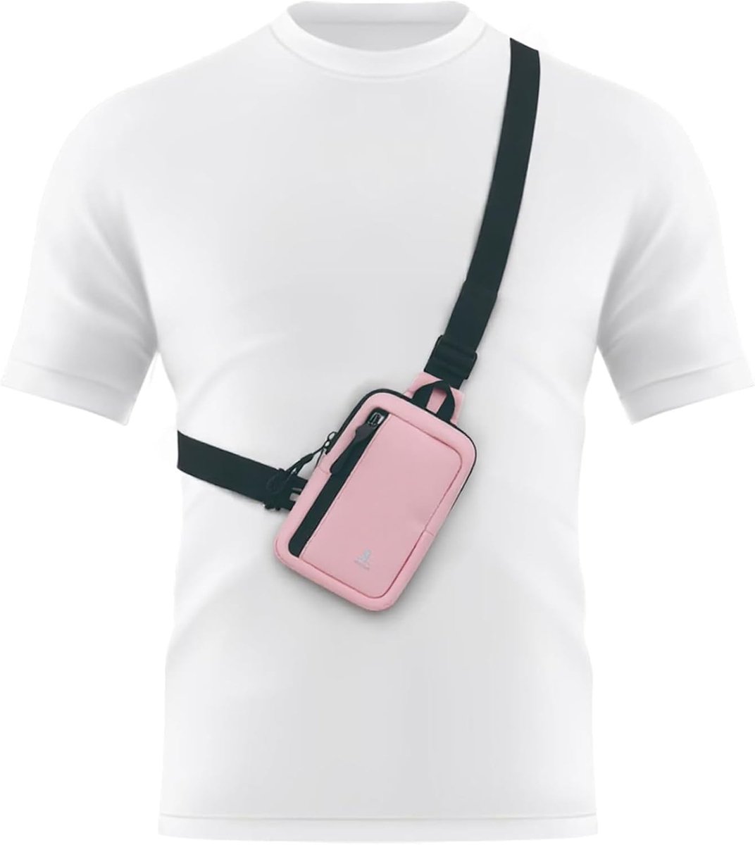 Small Sling Bag - Waterdichte Schoudertas - Dubbele Vakken - Ideaal voor Outdoor Activiteiten - SnelShoppen