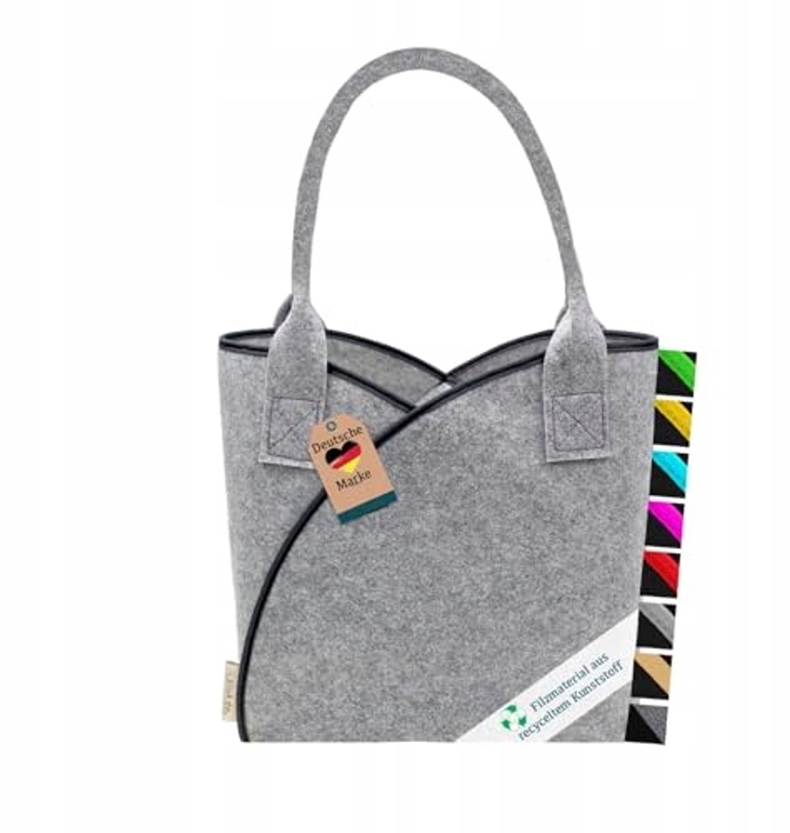 Ecologische Shopper Tas van Vilt - Grijs