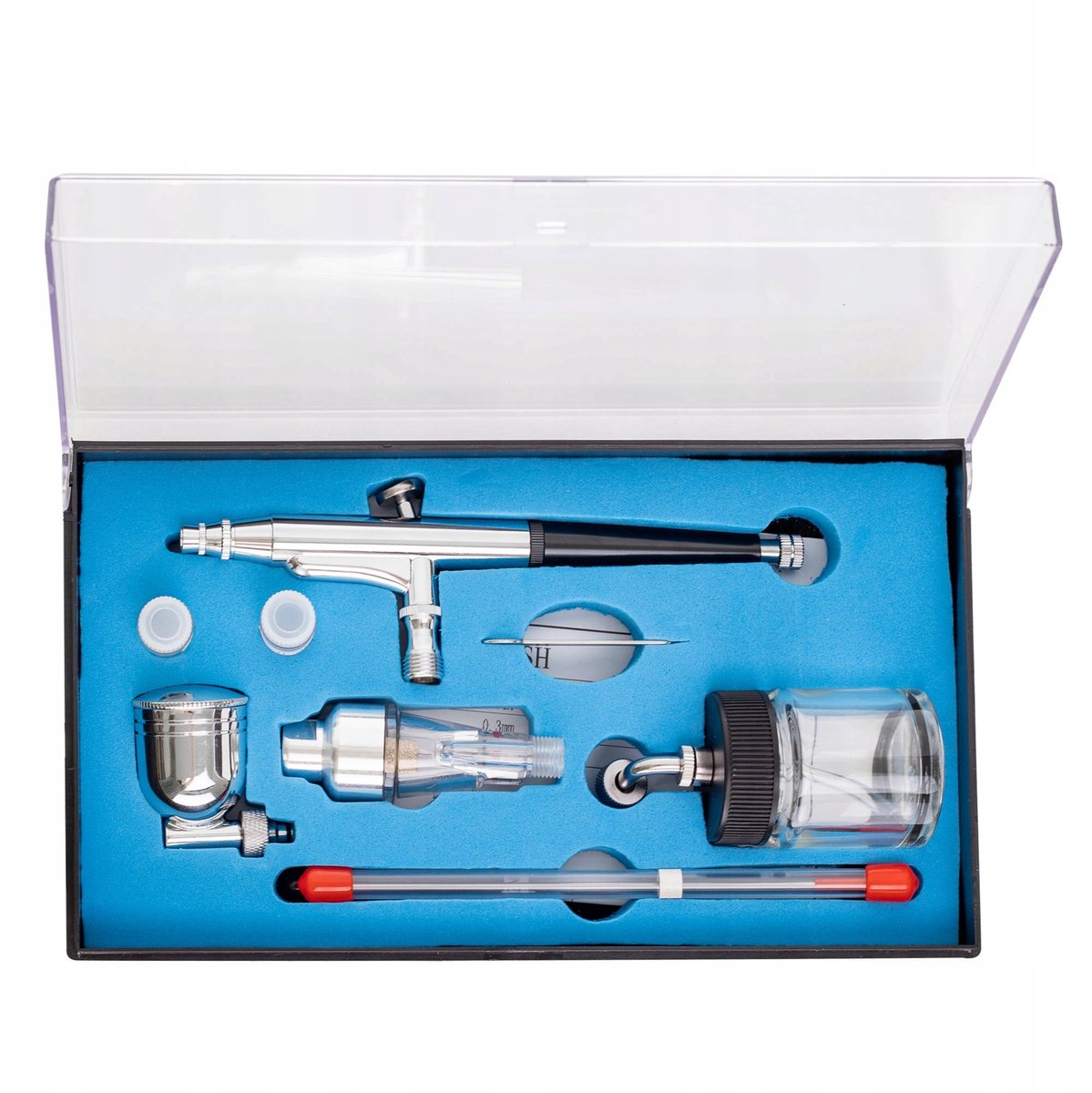 Professionele Airbrush met 3 Spuitmonden & 2 Tanks
