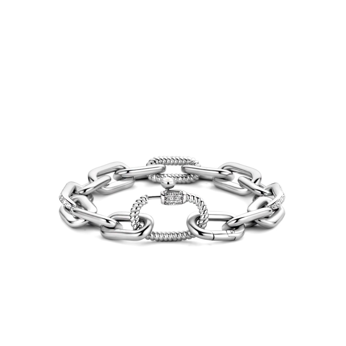 TI SENTO Dames Armband - 925 zilver - Zirconia wit - 2949ZI