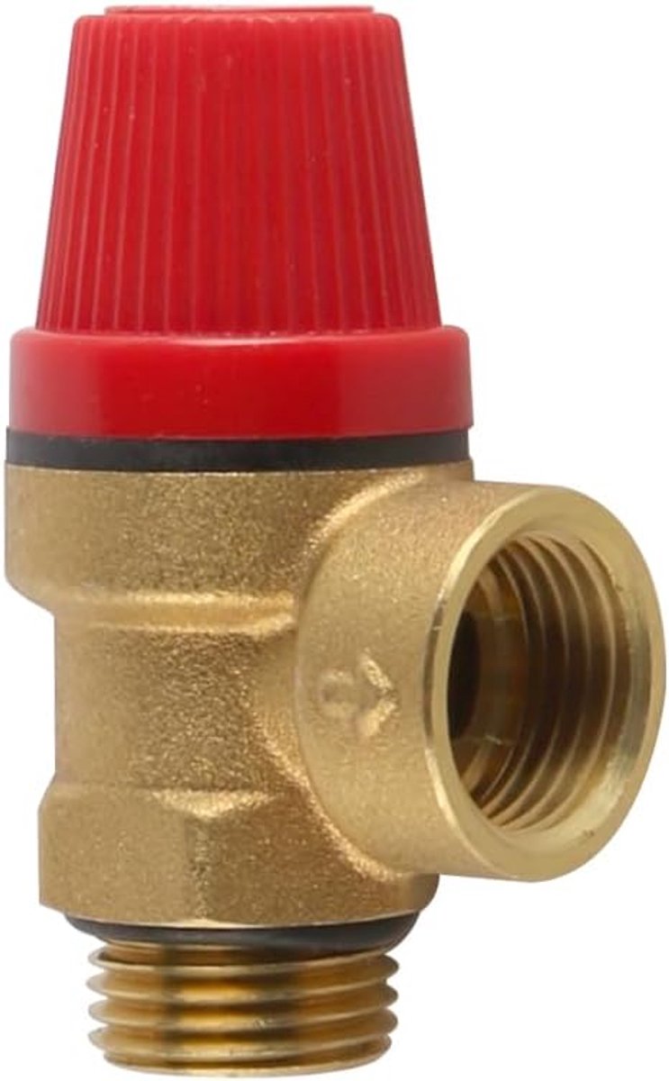 Veiligheidsventiel 3 Bar G1/2 Inch - Messing - Diaphragm - Drukregeling voor water en gas - SnelShoppen