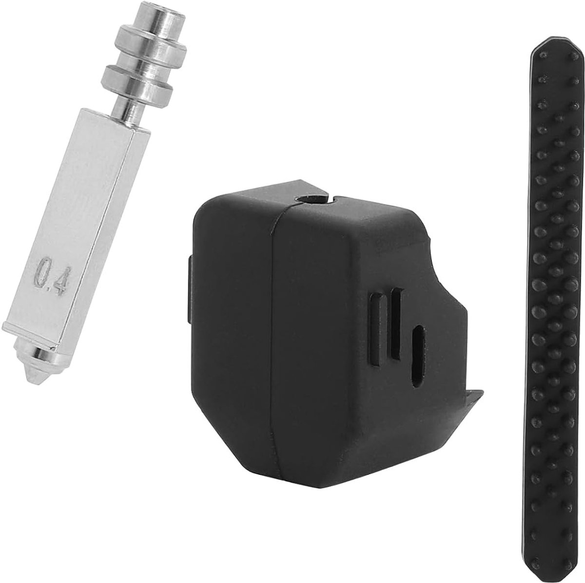 3D-printer hotend kit - 0,4 mm gehard staal - siliconen afdekking - voor hogesnelheids-printkoppen - SnelShoppen