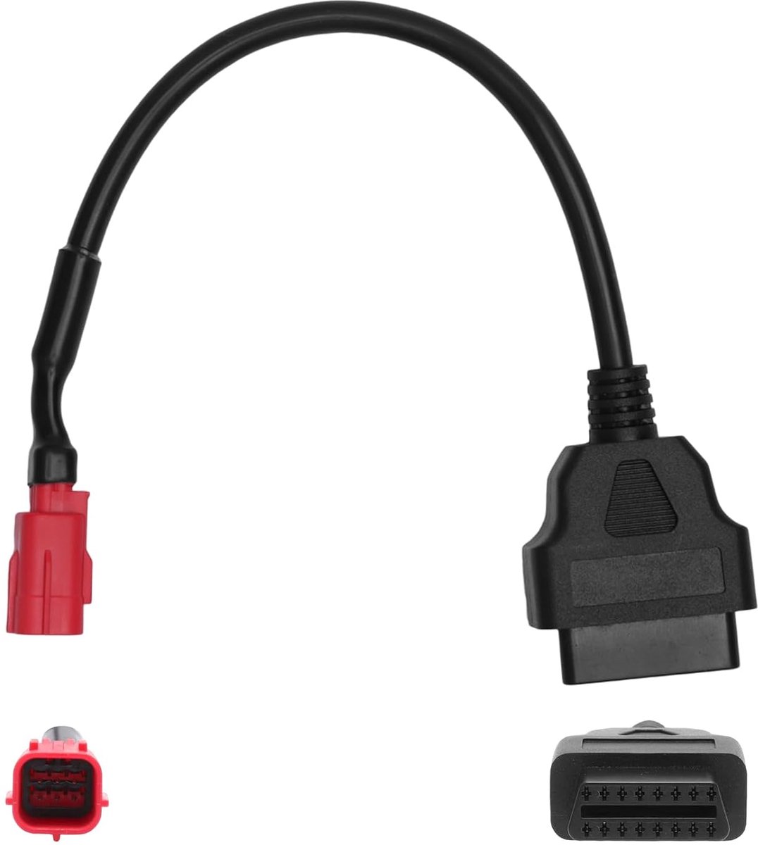 SnelShoppen - OBD2 Diagnose Kabel Adapter 16 Pin naar 6 Pin - Hoogwaardige Motor Diagnostiek Kabel - Compatibel met Honda, Yamaha en Meer - Ideaal voo