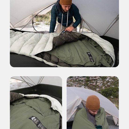 Slaapzak Liner - Reis Laken - Hygiënisch Reizen - Sneldrogend Nylon - 80x210cm - Groen — afbeelding 4