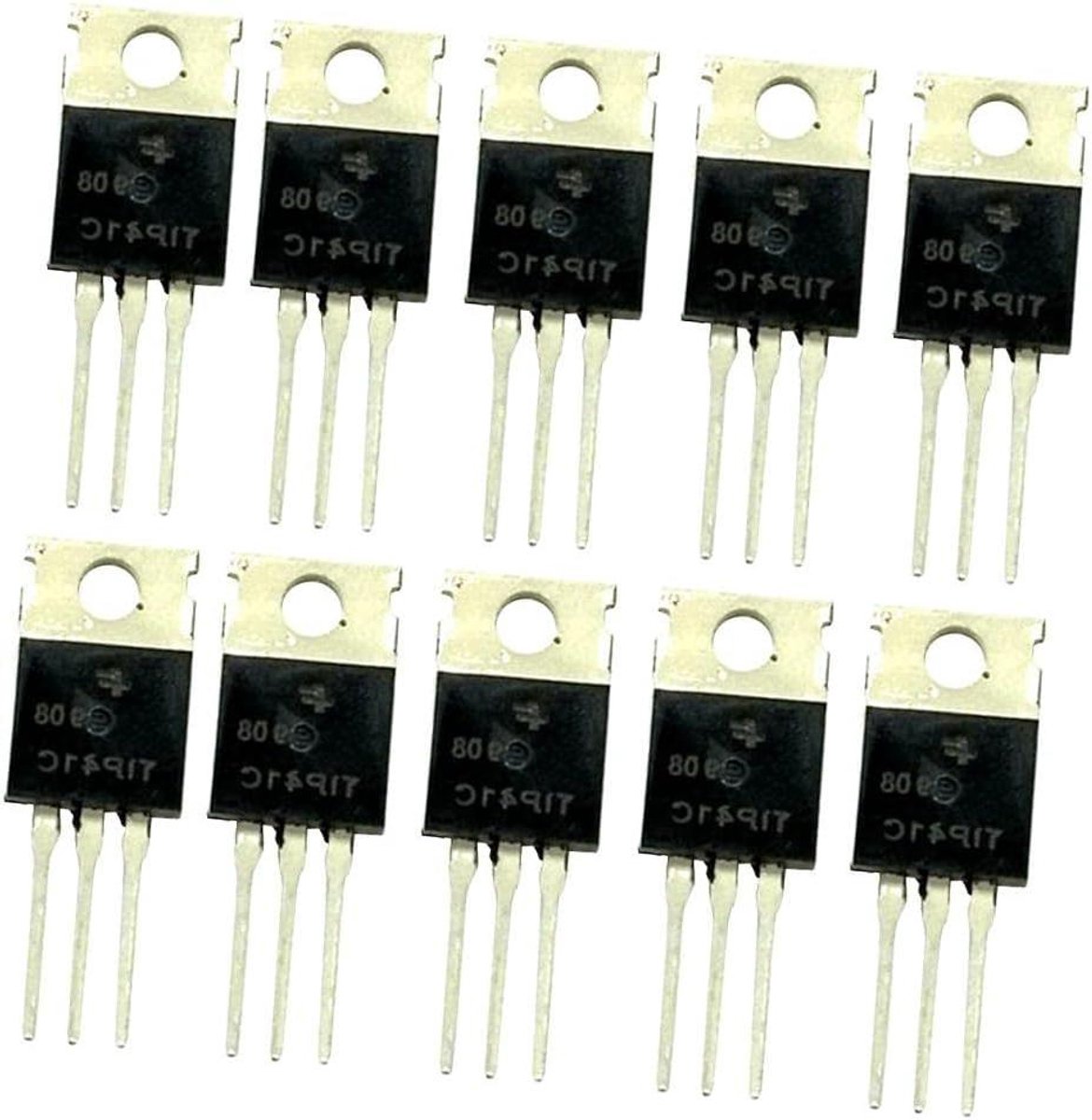 NPN Transistors - Eindversterker Transistors - Audio Versterking - Hoog Vermogen - 10 Stuks - Metaal
