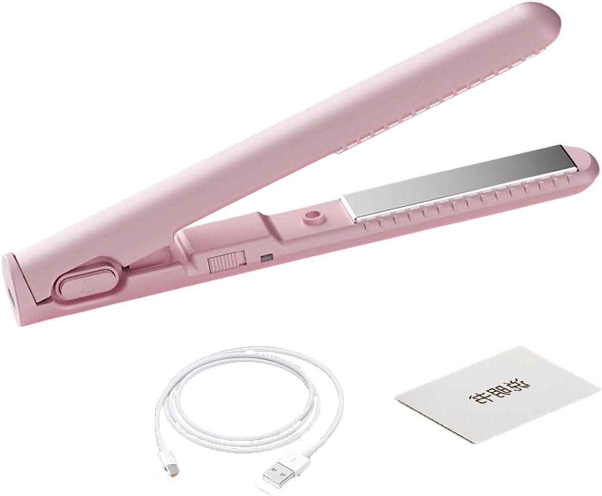 Draagbare Stijltang Krultang - 2-in-1 Haarstyler - Haar Styling Onderweg - USB Oplaadbaar - 18 cm - Zwart