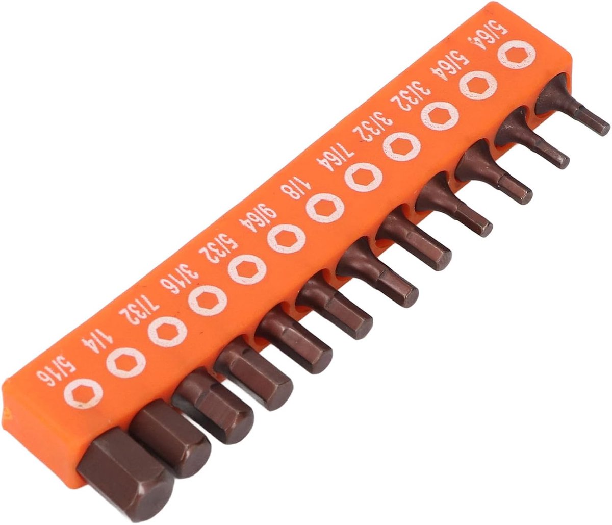 Hex Bit Set 12-delig - Hoogwaardige legeringstaal - Imperiale maten - Geschikt voor elektrische schroevendraaiers - SnelShoppen