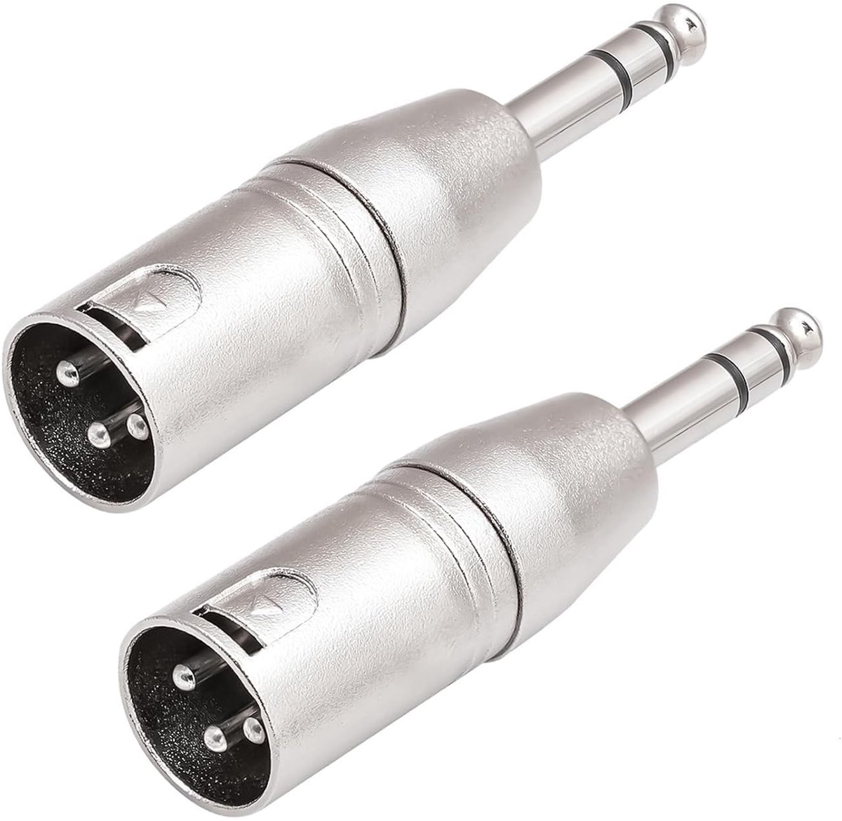 XLR adapter 6.35mm mono jack - robuuste zinklegering - voor microfoonverbinding - SnelShoppen