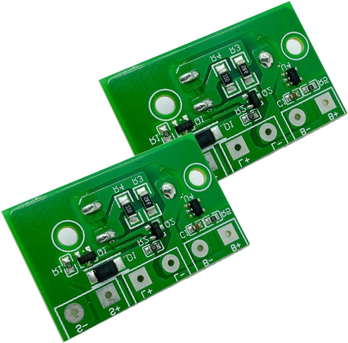 Solar Lamp Circuit Board 2PCS - Voor 3.7V Lithium Batterij - Overcharge en discharge bescherming - SnelShoppen