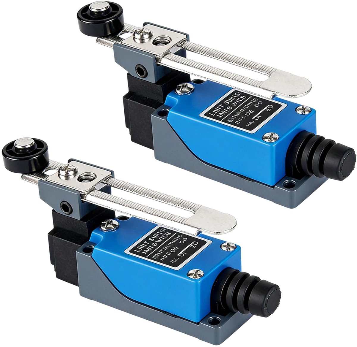 Terminal switch 5cm verstelbare hefboom - 250V, 1NO 1NC - robuust en betrouwbaar - ideaal voor CNC machines - SnelShoppen