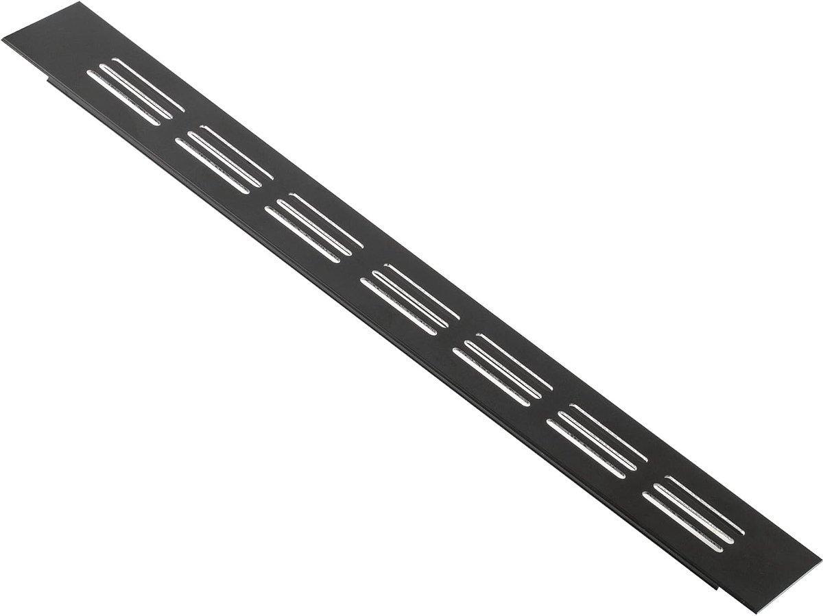 Ventilatierooster 300x40mm - donkerbruin - aluminium - bevorderd luchtcirculatie - ShopVlot
