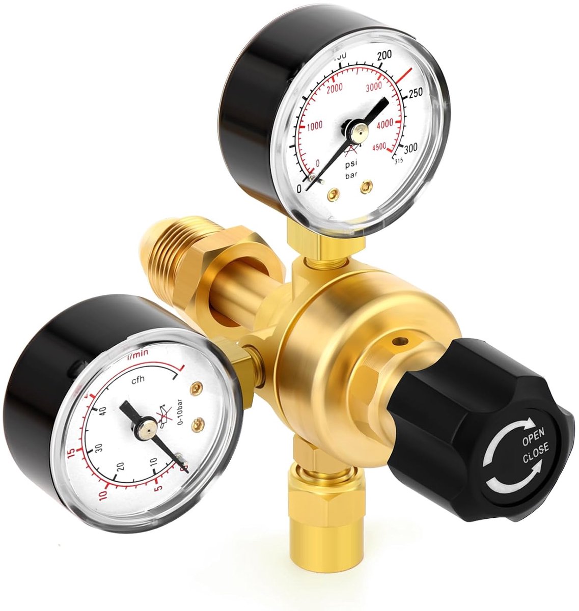 Gaslasregulator 0-4500PSI - Dubbele meter - Precisie controle - Ideaal voor MIG en TIG lassen - ShopVlot