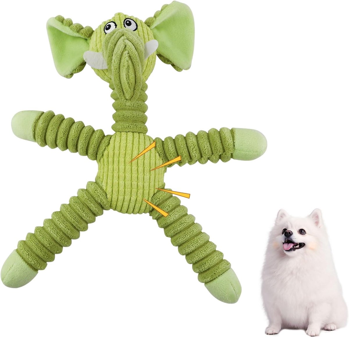 Pluche dier voor honden – klein – piepspeelgoed – stimuleert actief spelen – ShopVlot