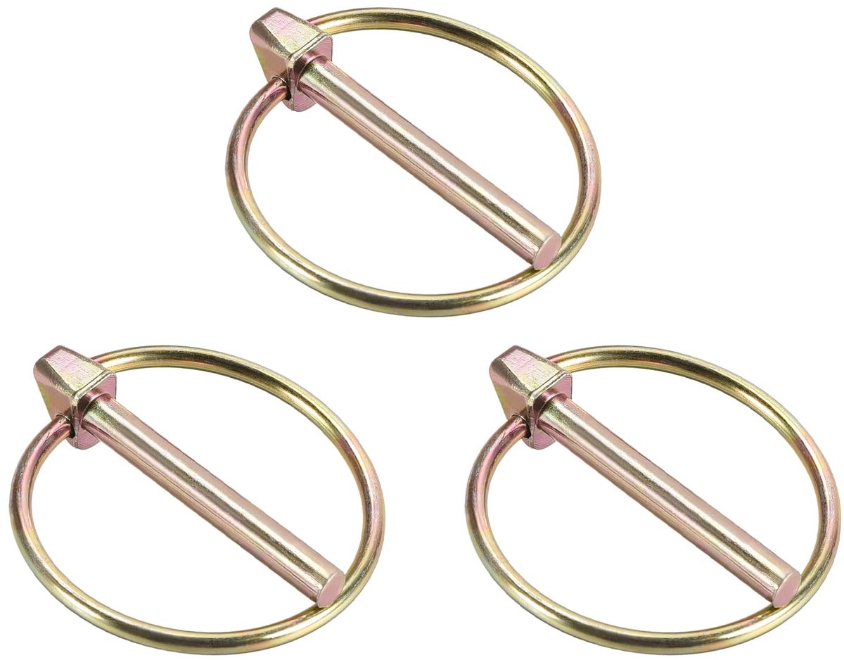 borgpen 4,5 x 36 mm - geel verzinkt - met ring - ideaal voor montage en reparatie - ShopVlot