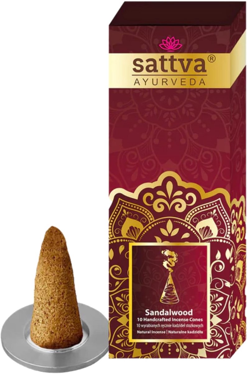 Wierookkegels 20 g - Premium set - Natuurlijke sandelhoutgeur - Ontspanning en meditatie - ShopVlot