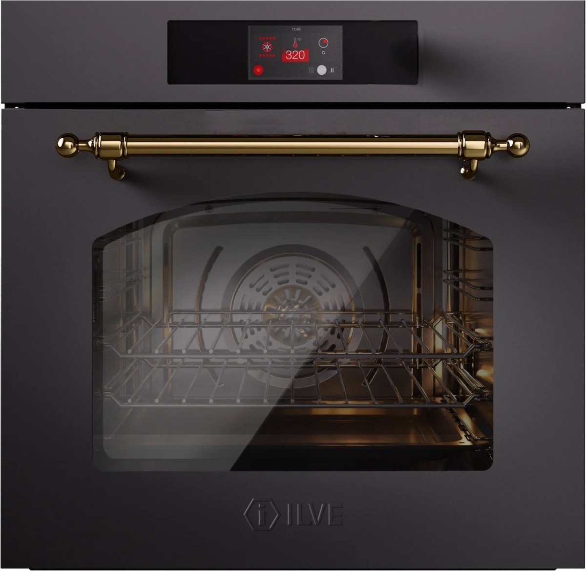 ILVE Oven 60 cm A+ clas 30 / 320 graden Rood Brons - Inbouw