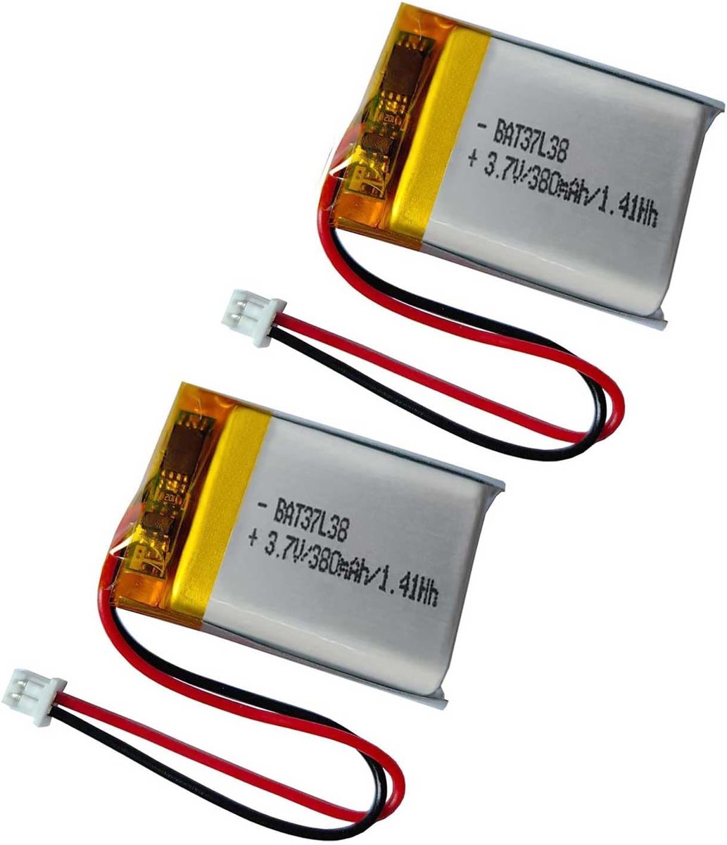 Vervangende batterij 380mAh - 3.7v lipo - voor VXi BlueParrott B350-XT, B450-XT - betrouwbare energiebron - ShopVlot