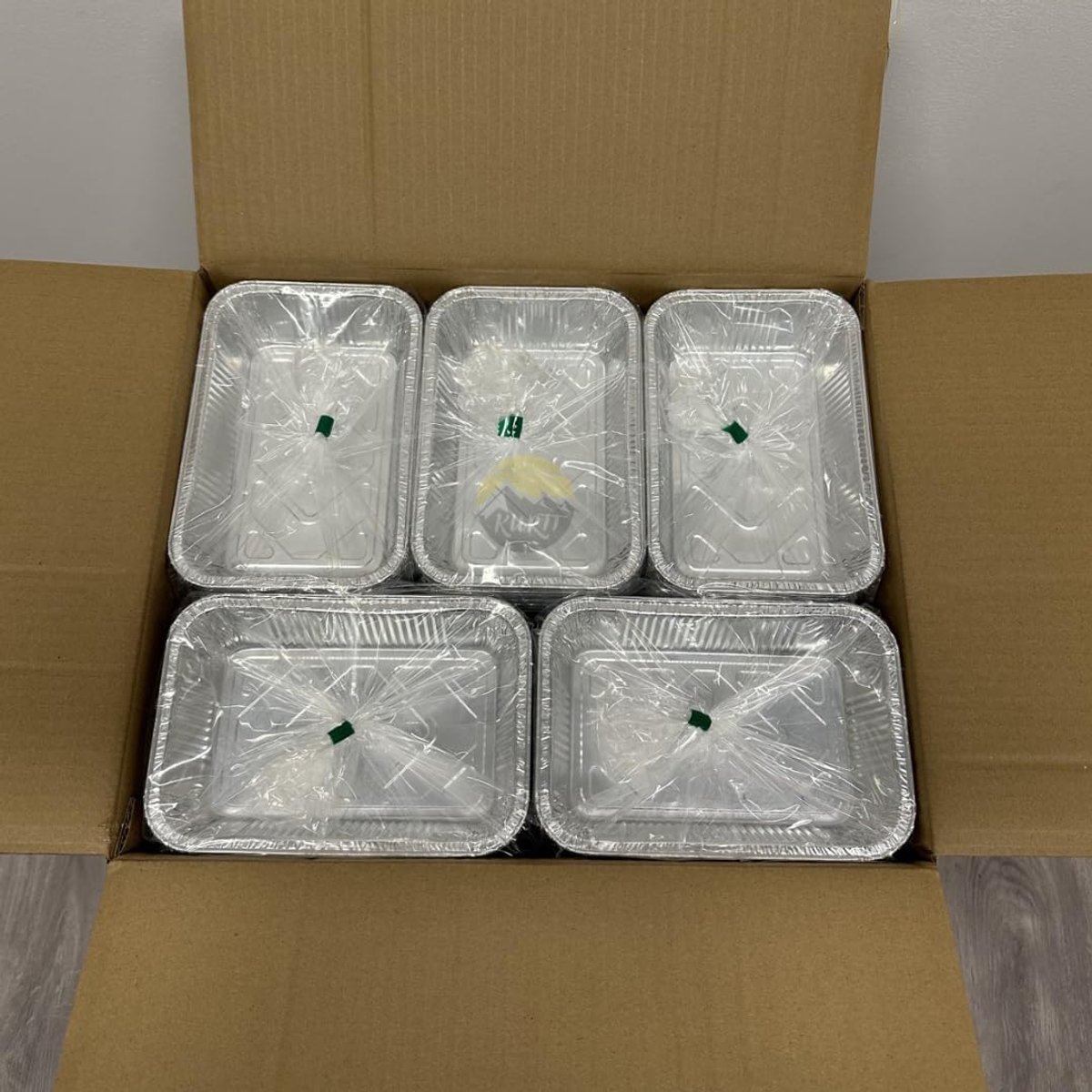 Aluminium trays 203x138x45mm - 1000 stuks - robuust materiaal - ideaal voor barbecue - ShopVlot