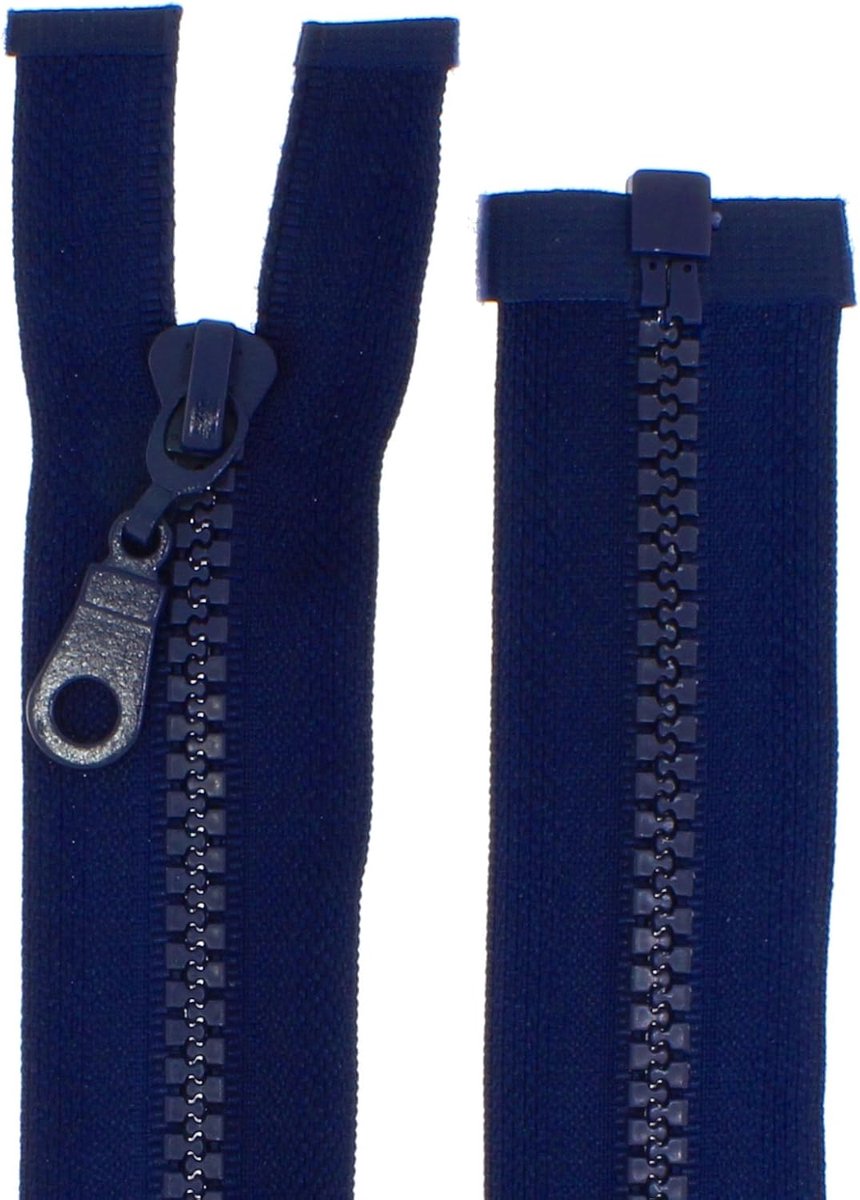 Zip for jackets, plastic, plastic, zip, divisible (dark blue, 85 cm) - ShopVlot