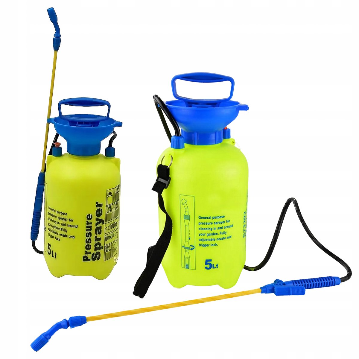 Drukspuit 5L met schouderbanden - Ideaal voor tuin en huis