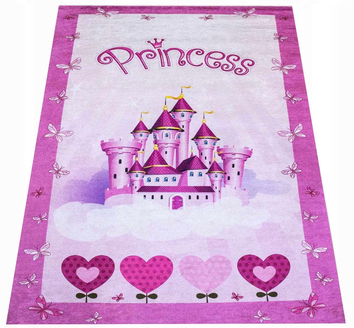 Antislip Kinderkamer Tapijt Prinsessenpaleis 120x170 cm