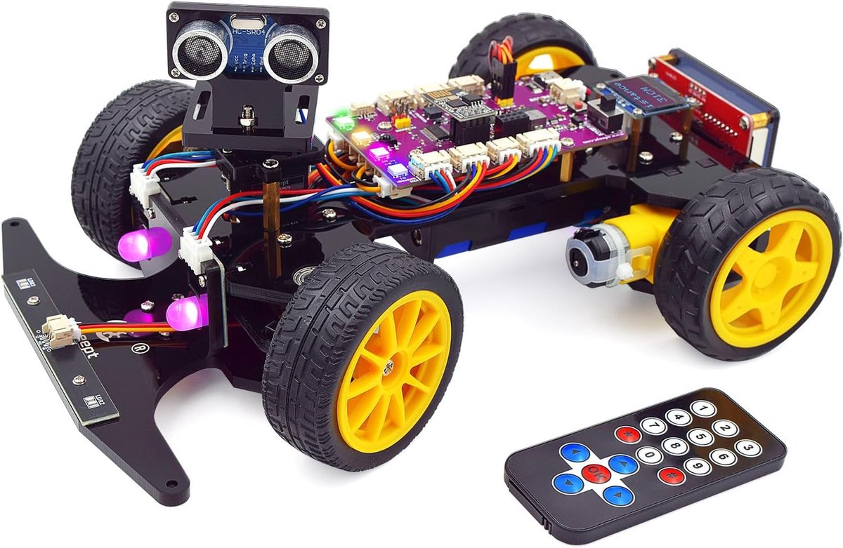 Smart Car Kit - programmeerbaar - DIY robotauto - leer coderen en robotica - ShopVlot