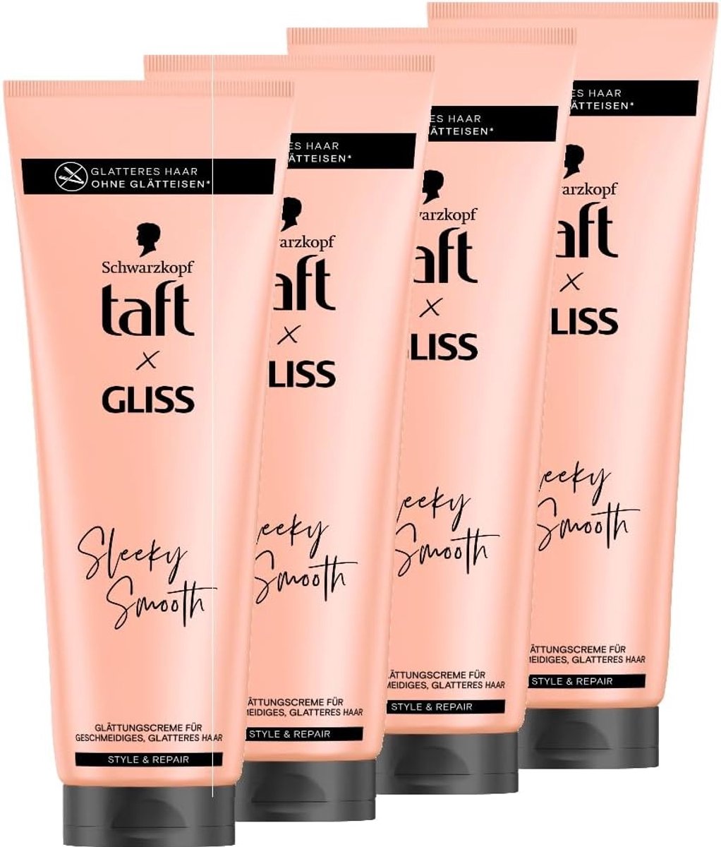 Stylingcrème 4 x 150 ml - Gladde Haar zonder Föhn - Anti-Frizz Bescherming - Zorgt voor Steil en Ontward Haar - ShopVlot