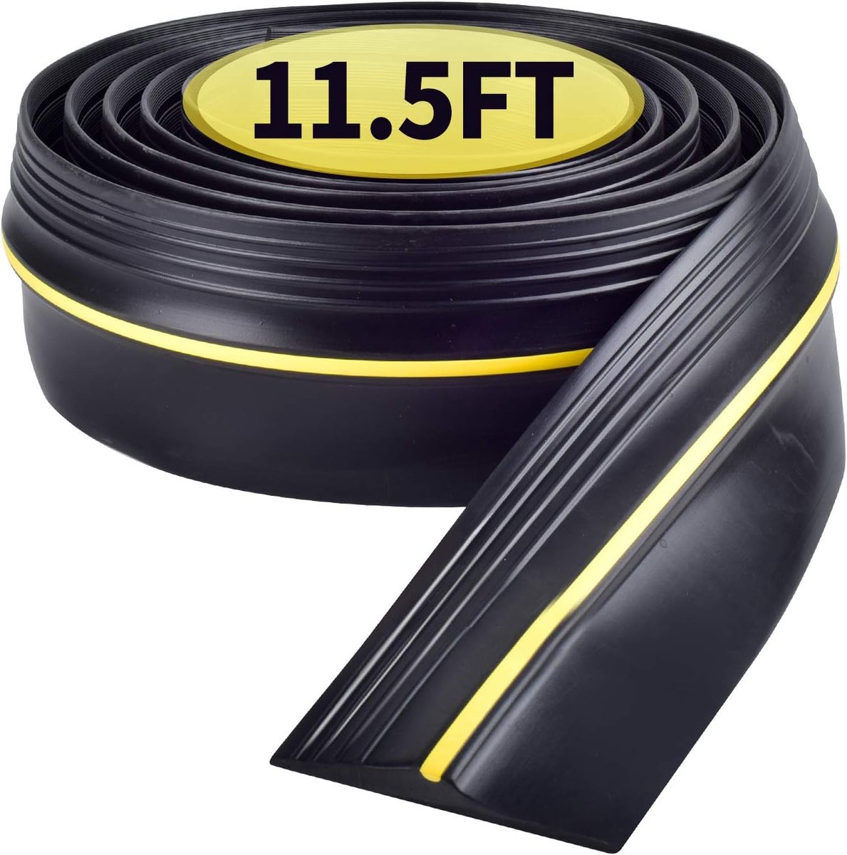 Garagedeurafdichting 11.5ft - Waterdichte rubber strip - Eenvoudig te snijden - Houdt uw garage schoon en droog - ShopVlot