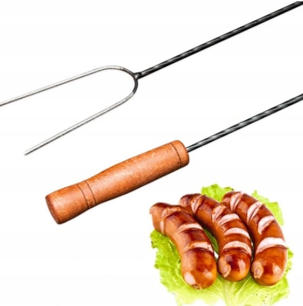 100cm Vuurkorf Vorken & Spiesjes - Ideaal voor Grillen en Kampvuur