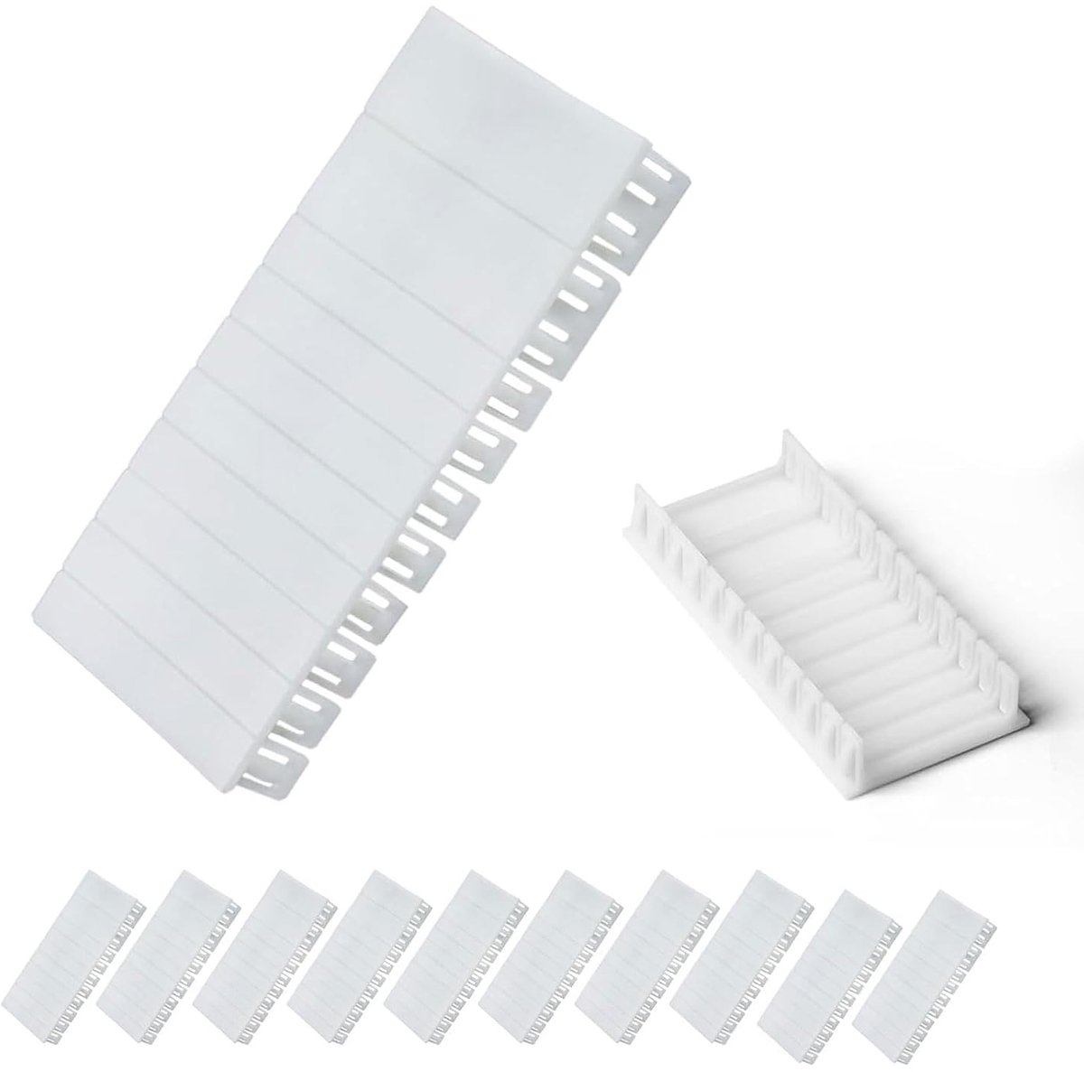 12 stuks afdekstrips, zekeringkast, blindafdekking, voor stroomkast, voor zekeringkast, compatibel met F-Tronic, Hager, Hensel, enz.