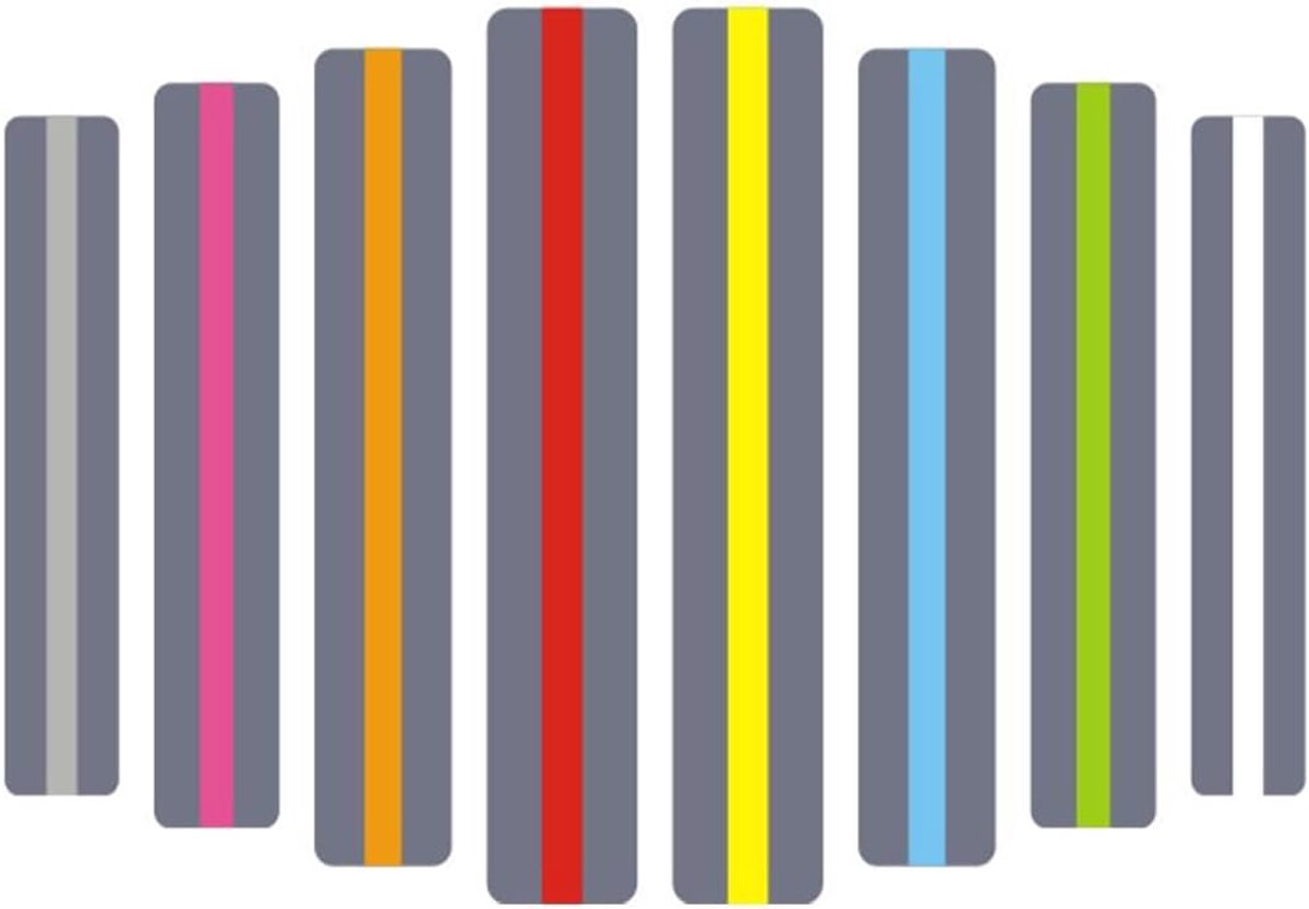bladwijzers, gekleurde bladwijzers, markeringsstrips voor leeshulp, bladwijzer met transparant effect, liniaal voor het volgen van lezen met gekleurde coating
