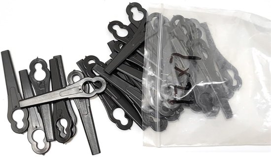Plastic Grasmaaier Mesjes - Vervangende Mesjes Grasmaaier - Gazon Onderhoud - Universele Pasvorm - 83 mm - Zwart — afbeelding 3