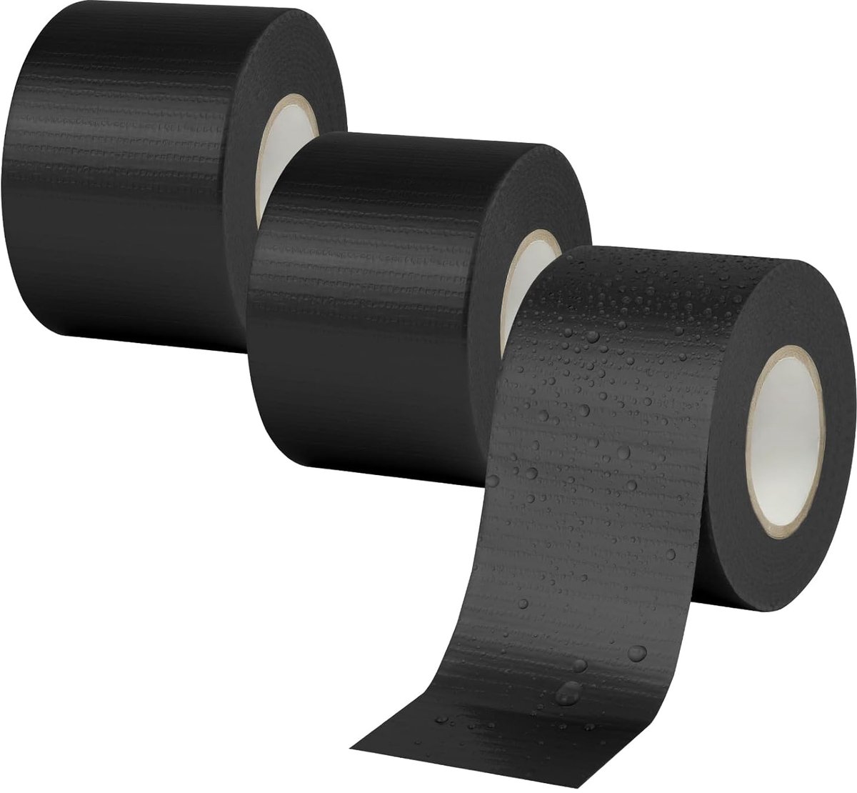 Amerikaans weefseltape, 3 rollen, 48 mm x 20 m, waterdicht, ducttape, reparaties en doe-het-zelvers, isolatietape, nuttig voor reparaties, rubberen slangen en kunststof, binnen en buiten