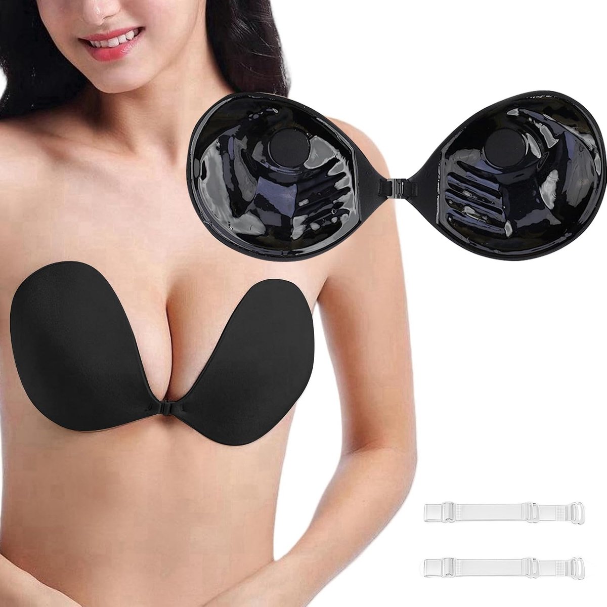 Push-up plakfoliebeha, onzichtbare strapless beha voor jurken en bruiloftsmode