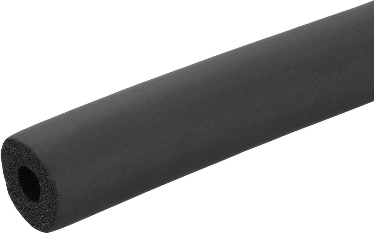 5/8 inch (16 mm) ID x 3,3 Ft x 0,5 inch Pijp Isolatie Foam Buis, Pijp Cover Wrap Roll Bar Tubing voor Handvat Grip HVAC Airconditioner Units, Zwart