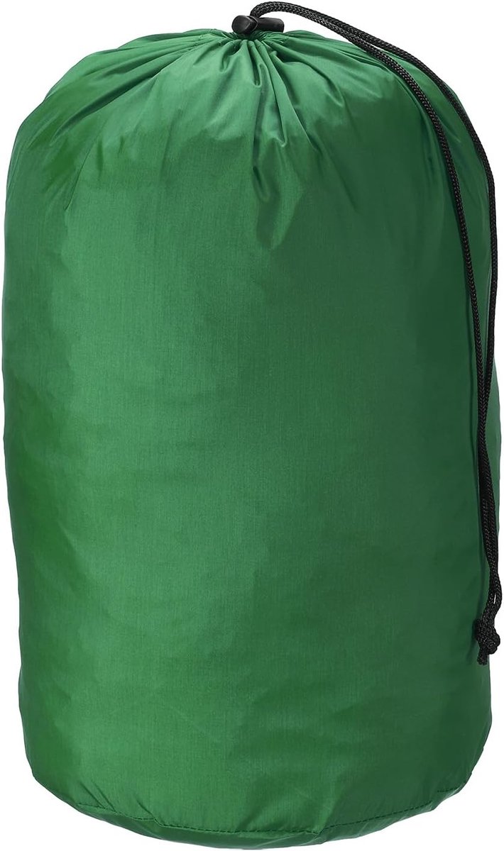 Stuff Sack, 9 x 16 Inch Waterdichte Outdoor Opbergzak Ultralichte Trekkoord Stofklep Tas voor Camping, Groen