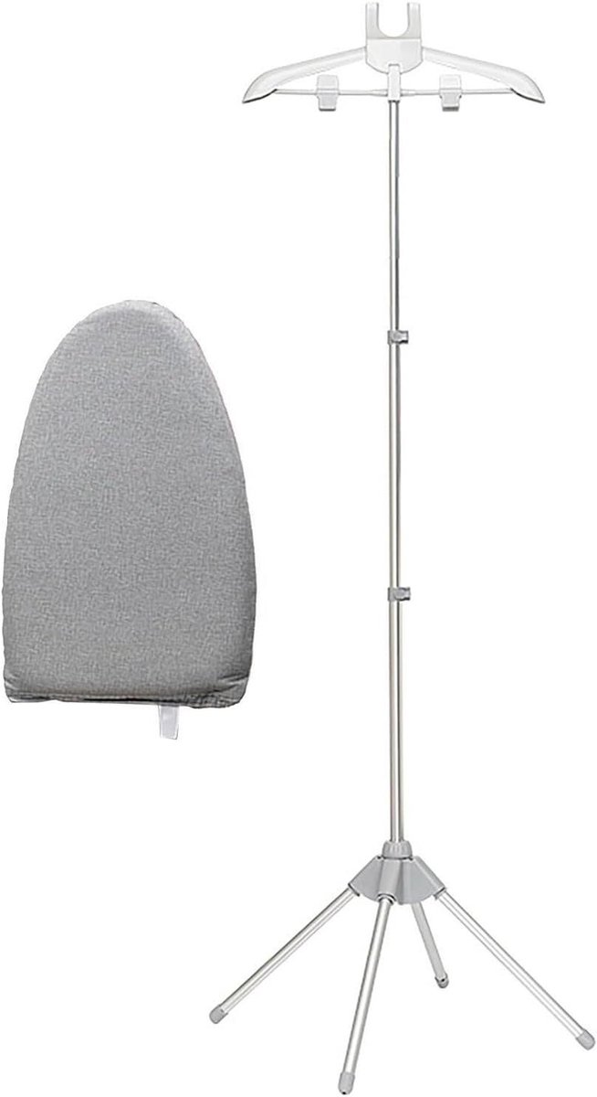 Kledingstoom Standaard - Stoomrek Kleding - Kreukvrij Maken - Met Klemmen - 160 cm Hoog - Zwart