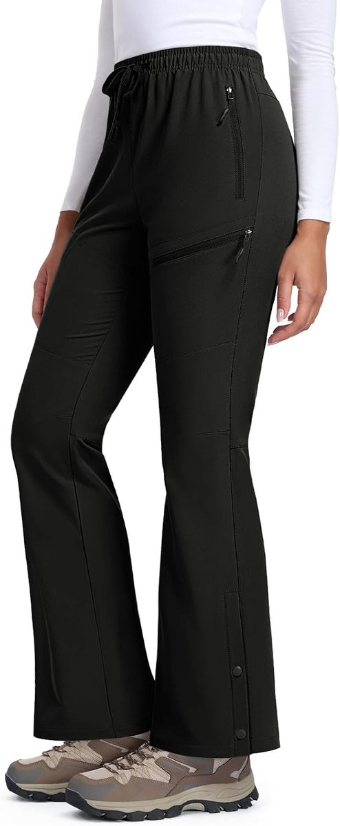 Wandelbroek voor dames, outdoor, waterdicht, licht | Sneldrogend, ademend, wandelen, klimmen, cargobroek voor dames, werk, joggen, vrijetijdsbroek met zakken