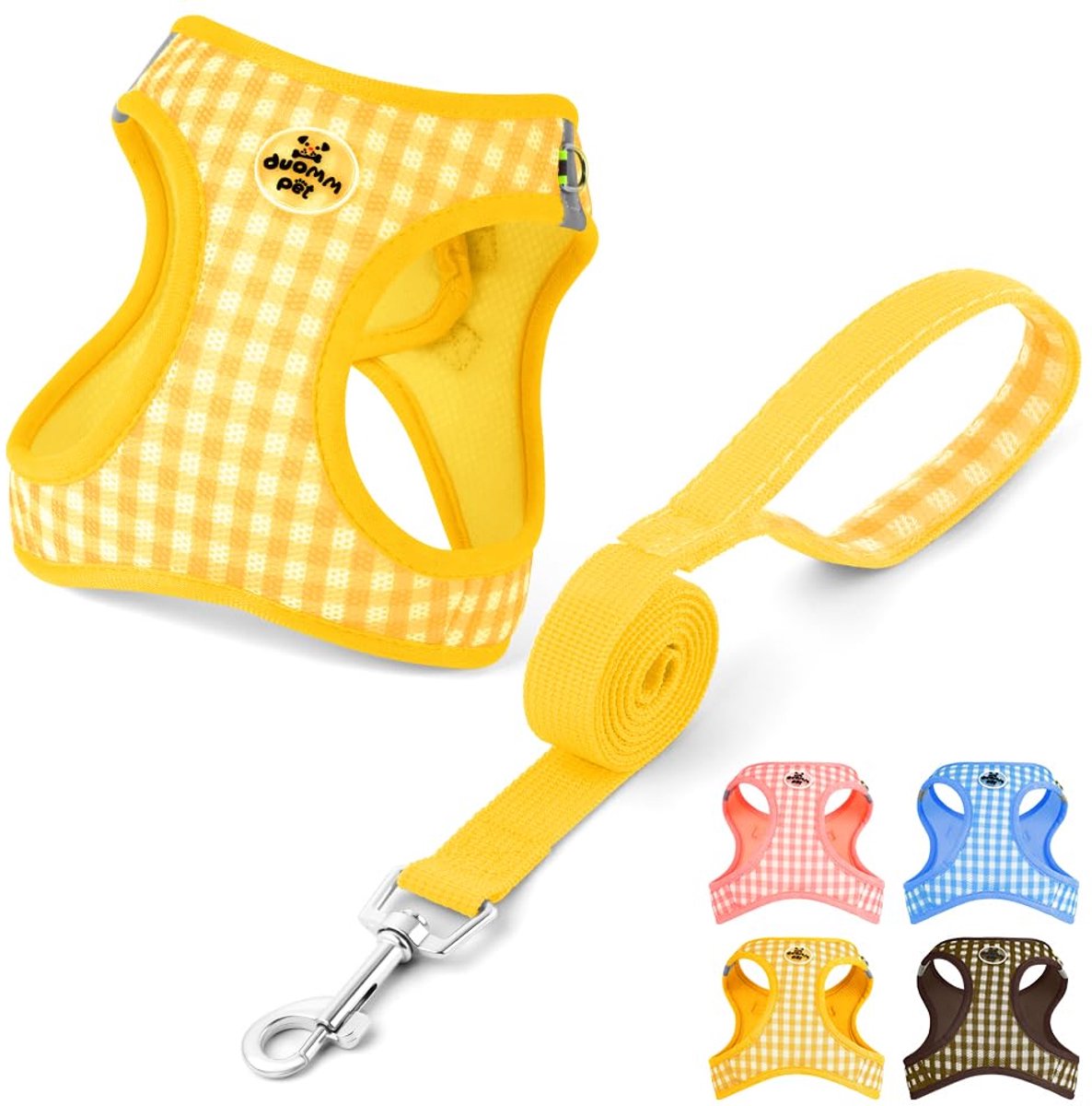 Hondentuigje en lijnset S - ademend mesh - anti-trek - comfortabel voor puppy's en katten - SnelShoppen