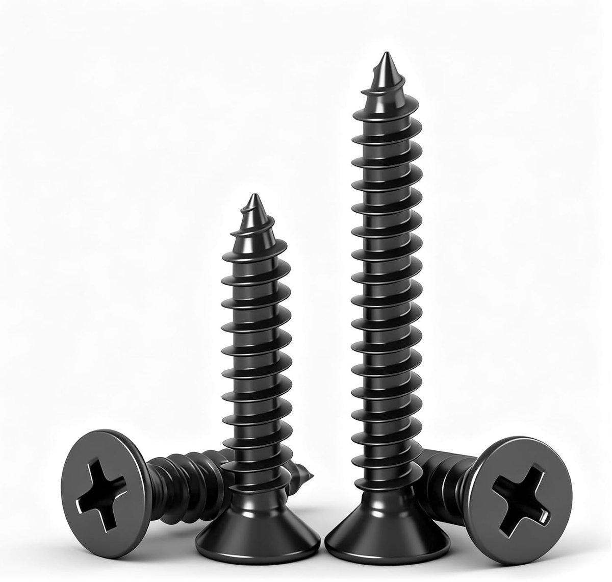 50 Stuks M3x12mm Zelfborende Schroeven Platkopschroeven Kruiskop | Roestvrij Staal A2 V2A 304,Verzonken Kop,Zelftappend,voor Hout,Metaal,Meubelmontage,Reparatie,Corrosiebestendig