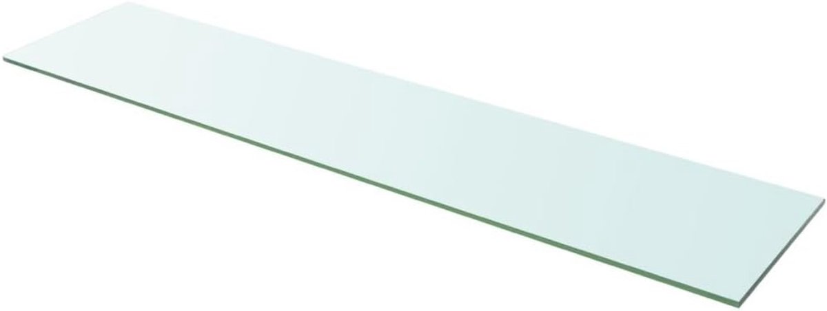 Glazen plank glazen plank | Wandplank van gehard glas | Inlegplank Badplank Helder glas | Transparant 110 cm x 25 cm