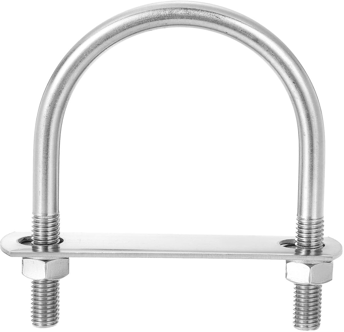 U-bouten, 4 sets 102 mm, binnenbreedte 136 mm, lengte M10 U-bouten van roestvrij staal 304 met moeren en platen, voor bootaanhangers